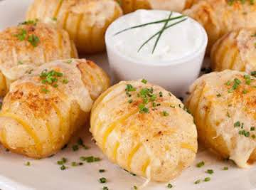 Stefano's Cheesy Fan Potatoes