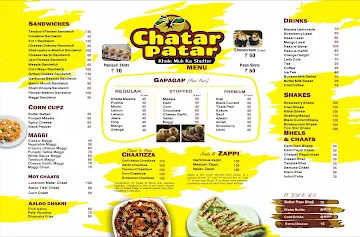 Chatar Patar menu 