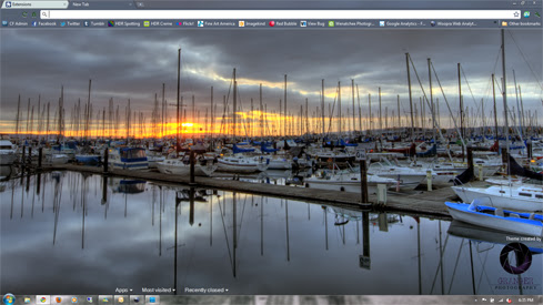 Sunset at Port Gardner Theme chrome extension