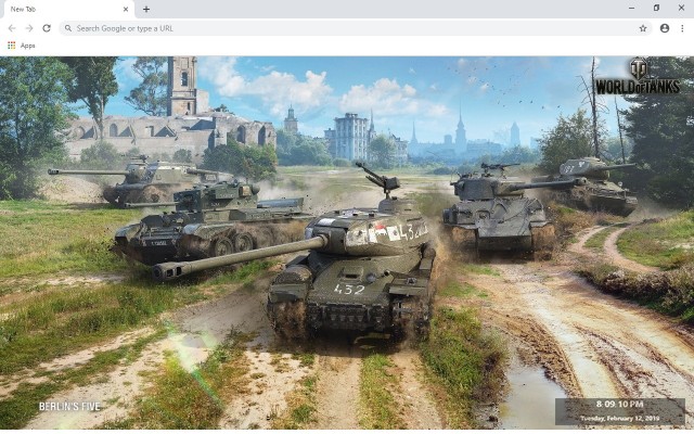 World of Tanks Custom New Tab