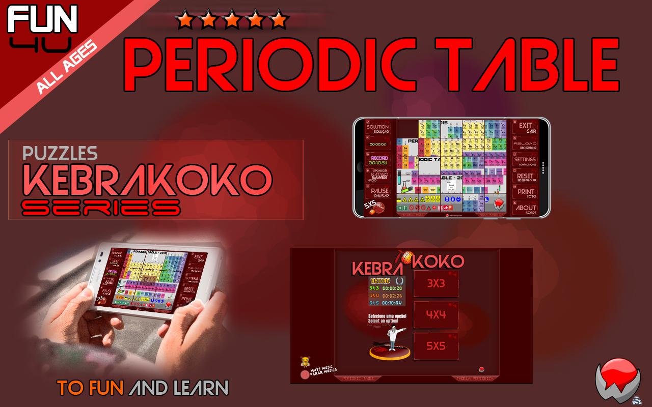 Puzzle KebraKoko Periodic tab, Screen 3