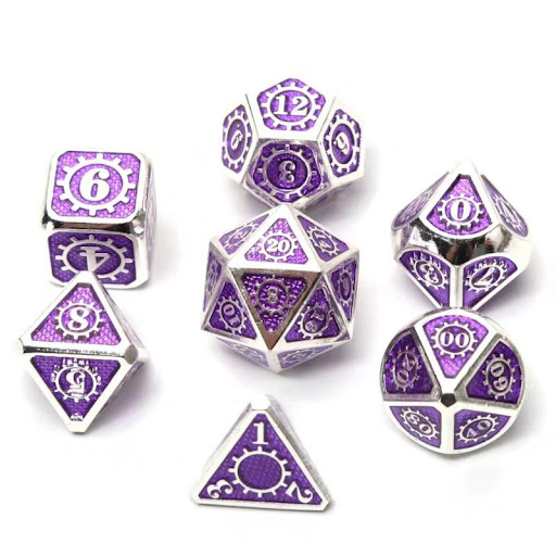 Title 2, Running Group Board Game Metal Faceted Dice Enh...