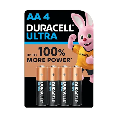 Duracell Ultra Alkaline Aa Batteries - 4 pcs