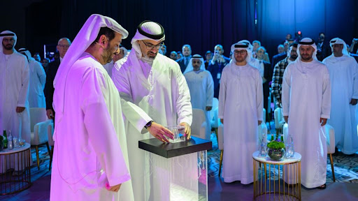 H.H. Sheikh Khaled bin Mohamed bin Zayed Al Nahyan, Crown Prince of Abu Dhabi and Chairman of the Abu Dhabi Executive Council launches AI71 along with H.E Faisal Al Bannai, Secretary General, Advanced Technology Research Council (Photo: AETOSWire)