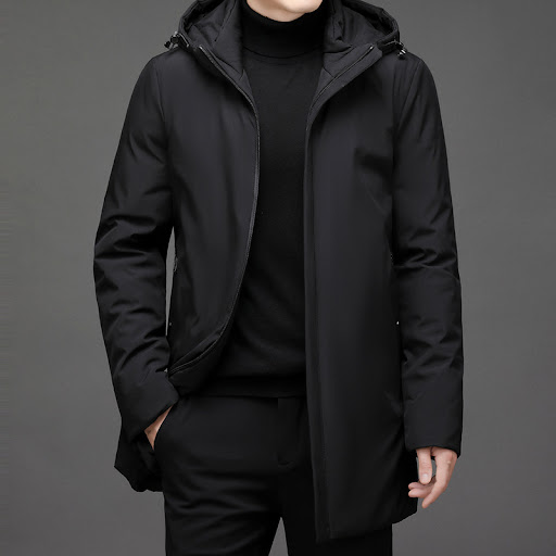 Title 4, Thickened Hooded Cotton-padded Winter Coat keep...