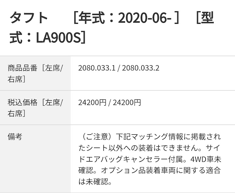 タフトのRMS 2700G・レカロフルバケットシート・タフト・RECARO PRO RACER RMS・LA910レカロに関するカスタム事例の投稿画像2枚目