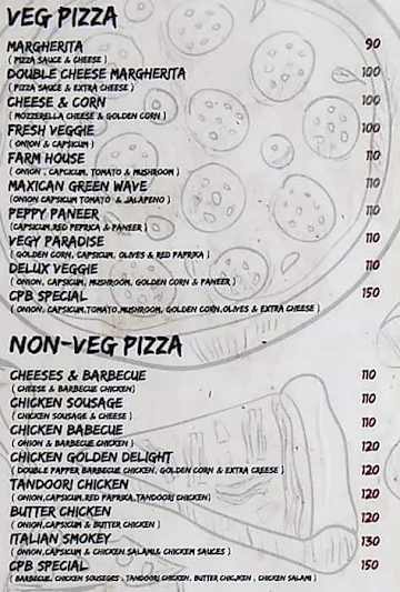 Cafe Pizza Bites menu 