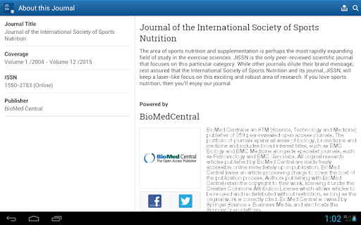 免費下載書籍APP|J Int Society Sports Nutrition app開箱文|APP開箱王