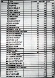 Cake Smith menu 2