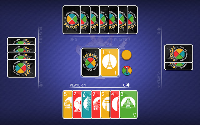 4 COLORS Card Game with AI