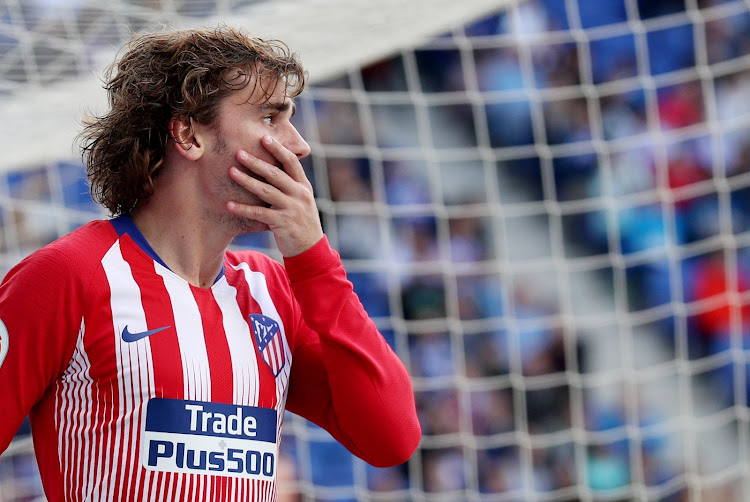 Atletico Madrid's Antoine Griezmann reacts during a recent match