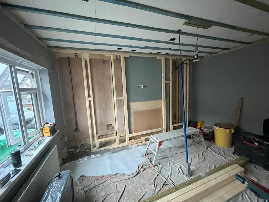 Album cover: Media wall and a new ceiling 