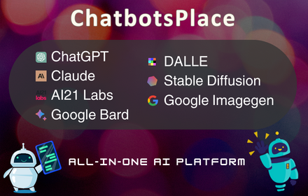 ChatbotsPlace - ChatGPT on the sidebar small promo image