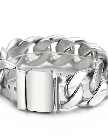 Bracelet simple en acier inoxydable - 2
