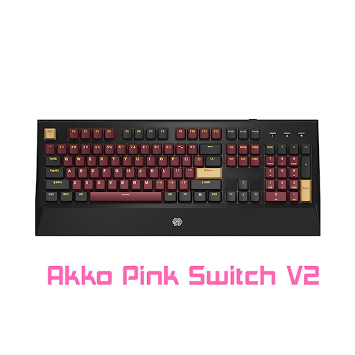 Bàn phím cơ Akko MOJIKE GK1 Black Red (Akko Pink Switch V2)