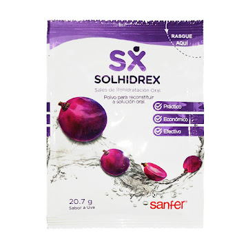 Solhidrex Sales de Rehidratación Oral Uva Sanfer Sobre x 20.7 gr  