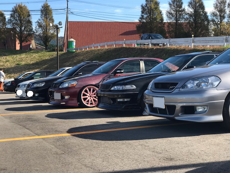 マークIIのcartuneオール九州MT・熊本県阿蘇ファームランド第３駐車場・ドライブ・福岡愉快な仲間たち・大分に関するカスタム事例の投稿画像2枚目
