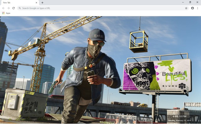 Watch Dogs 2 New Tab & Wallpapers Collection