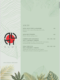 Numi menu 1