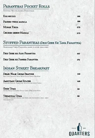 Quarters Pauva Bar menu 3