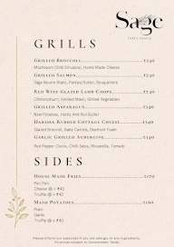 Sage Cafe menu 7