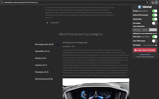 Nitefall: Dark mode screenshot 3