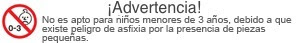 No apto para niños menores de 3 años