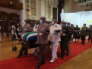 Former surgeon-general Dr Vejay Ramlakan was given a full military funeral in Durban on Saturday.