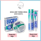 Combo Kem + Bột Đánh Tẩy Trắng Răng Anh Eucryl