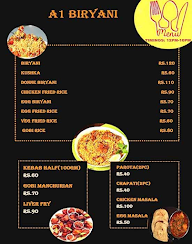 A1 Biryani menu 1