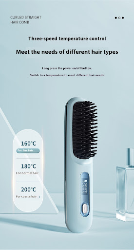 Title 3, Rechargeable Ceramic Heating Electric Comb Hair...