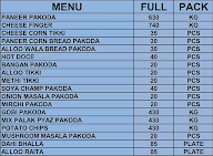 Bhatia Pakora Bhandar menu 1