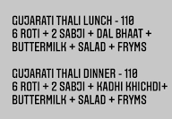 Jalaram Dining Hall menu 1