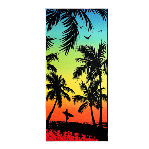 Title 5, Quick-drying microfiber digitally printed towel...