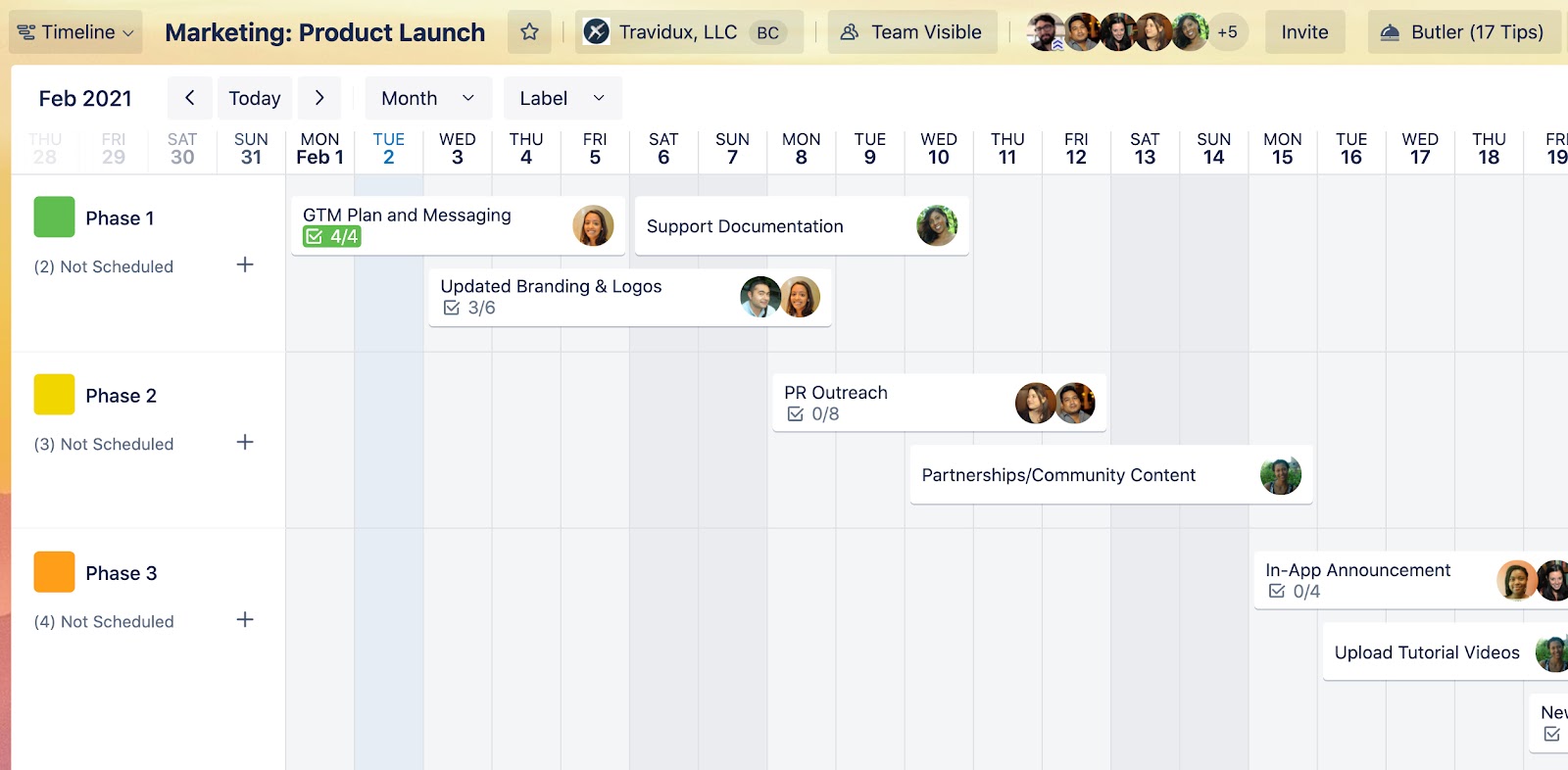 Trello Timeline View