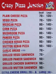 Crazy Pizza Junction menu 3