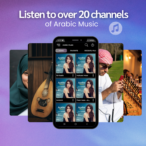 Screenshot Arabic music radio