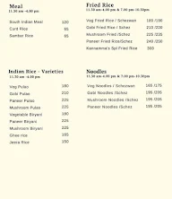 Kannamma's Kitchen Veg Restaurant menu 3