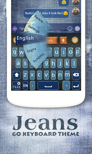 Jeans Keyboard Theme Emoji