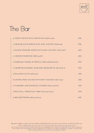 The Bar - Grand Hyatt menu 3