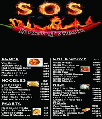 Spices Of Street's menu 