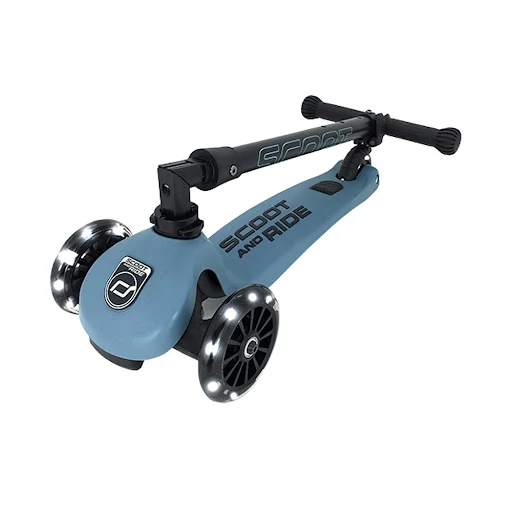 Xe scooter trẻ em Scoot and Ride Highwaykick 3 LED (Blueberry) - SNB