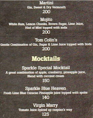 Sparkle Restro-Bar menu 8