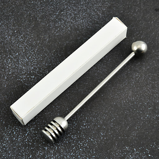 Title 2, Stainless Steel Honey Spoon, Honey Jar, Long-ha...