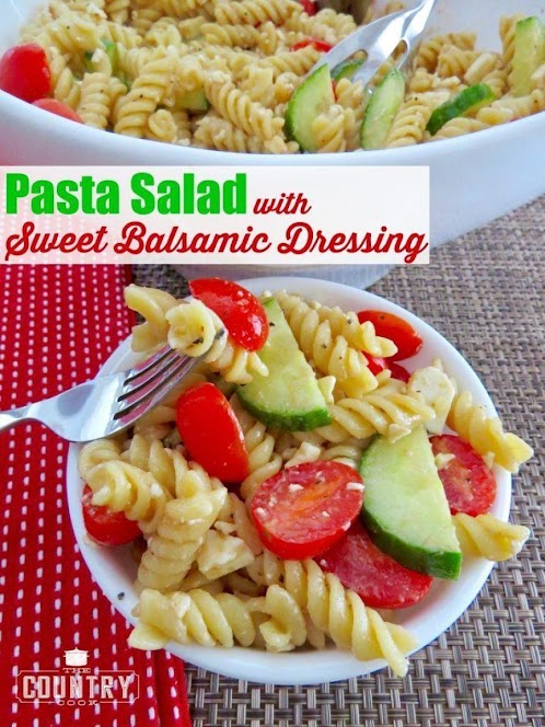 Pasta Salad with Sweet Balsamic Dressing