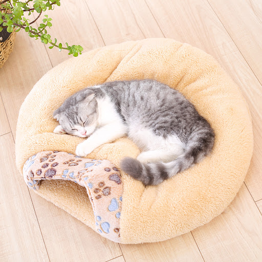 Title 1, Pet Winter Plush Nest Cozy and Warm Bed for Dog...