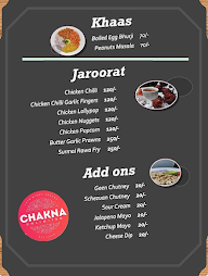 Chakna Unlimited Est. 2020 menu 3