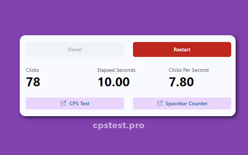 CPS Test Pro - Clicks Per Second Test