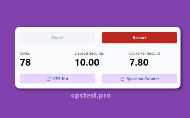 CPS Test Pro - Clicks Per Second Test Preview image 2