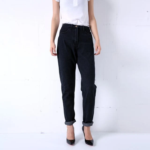 Harem Pantalone Vintage Visok Struk Farmerke Ženske Boyfriend Stil Udobne i Moderne Za Svaki Dan i Izlazak